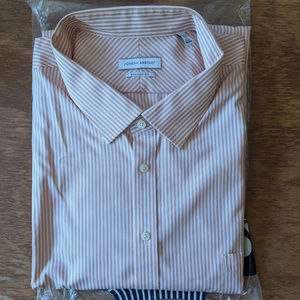 Joseph Abboud Neck 22 34/35 Mens Strip Dress Shirt